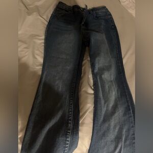 Women's Blue Flared Jeans SHEIN